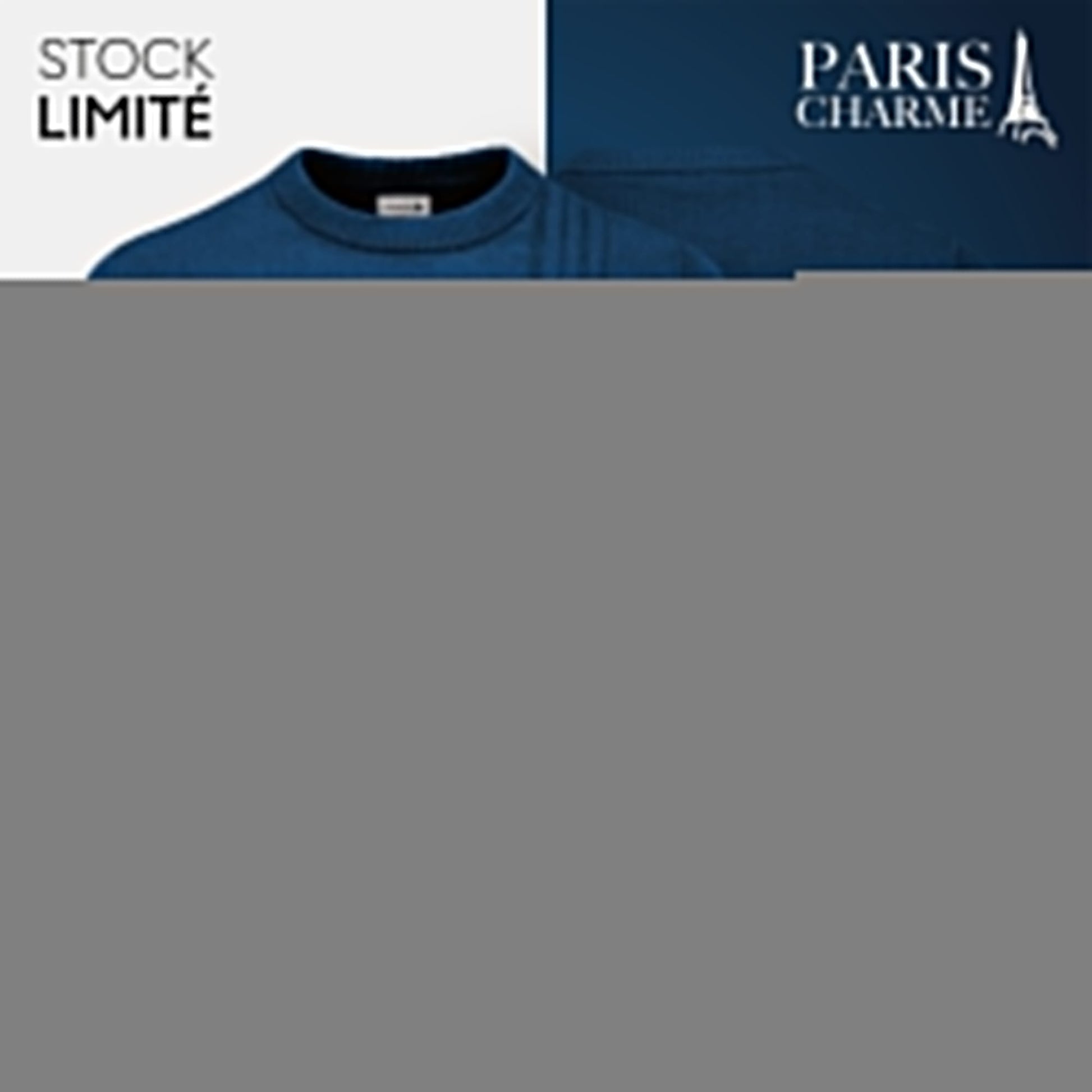 Textured Men's Sweater (CLEARANCE) Parijan Navy blue S