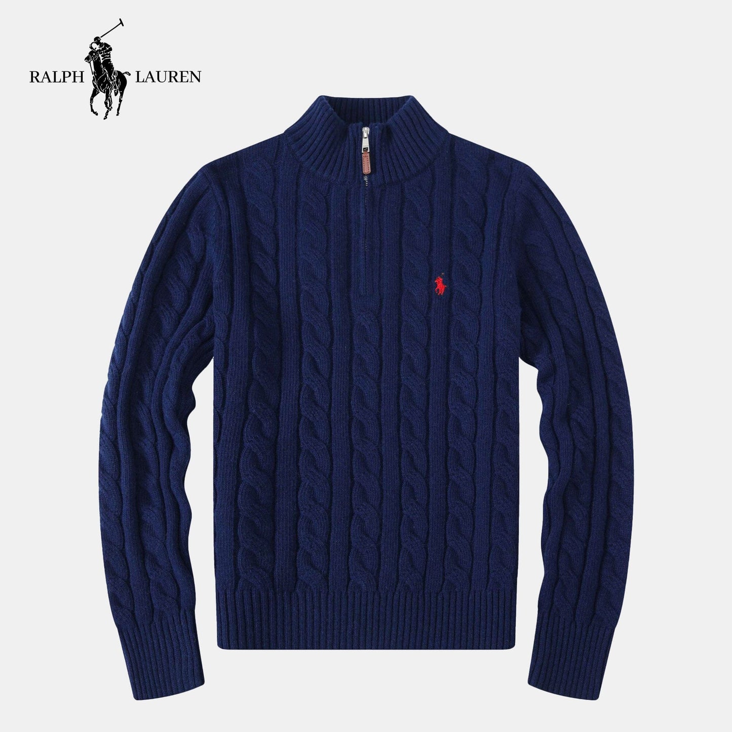 Cashmere Cable Sweater (CLEARANCE) Parijan Deep Blue M