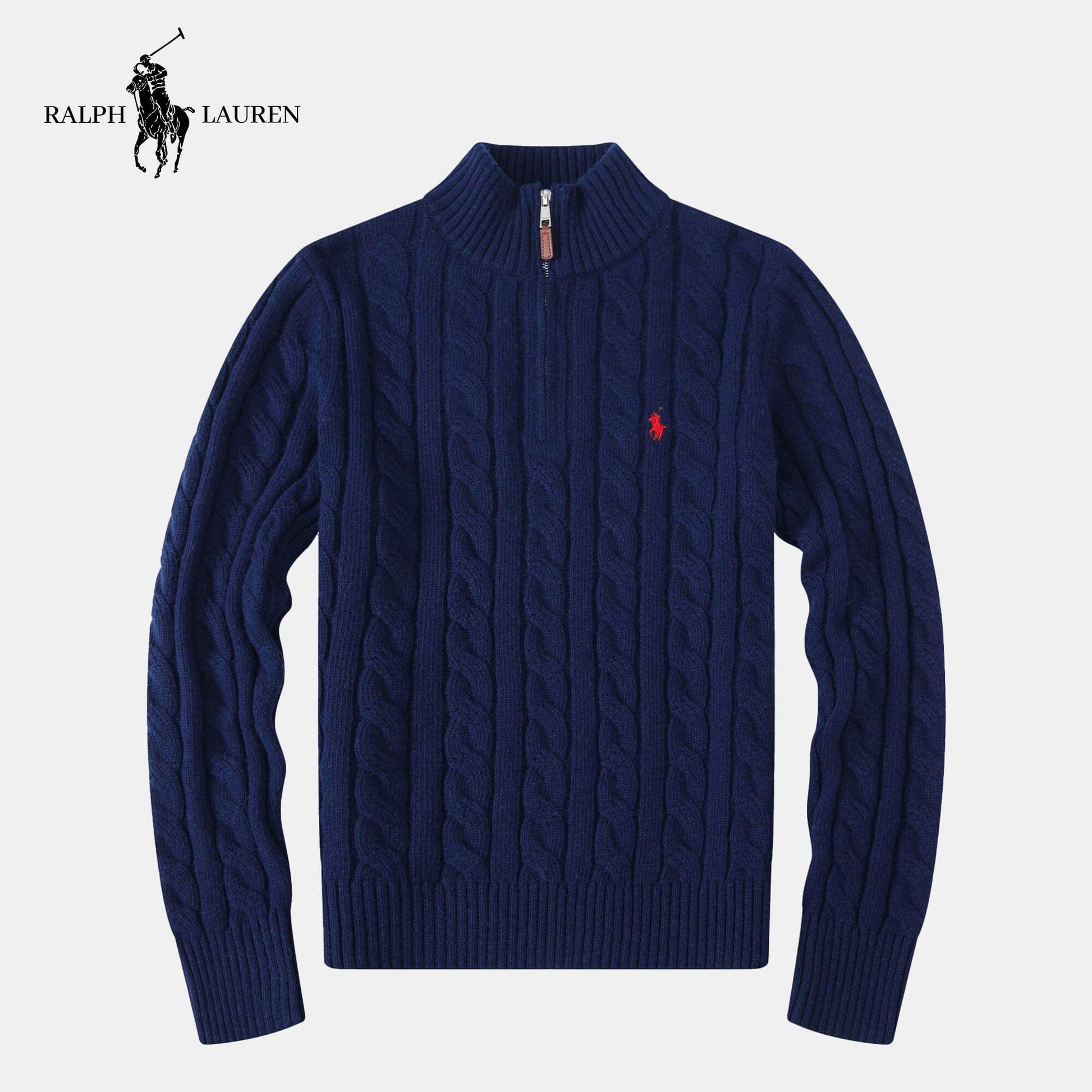 Cashmere Cable Sweater (CLEARANCE) Parijan Deep Blue M