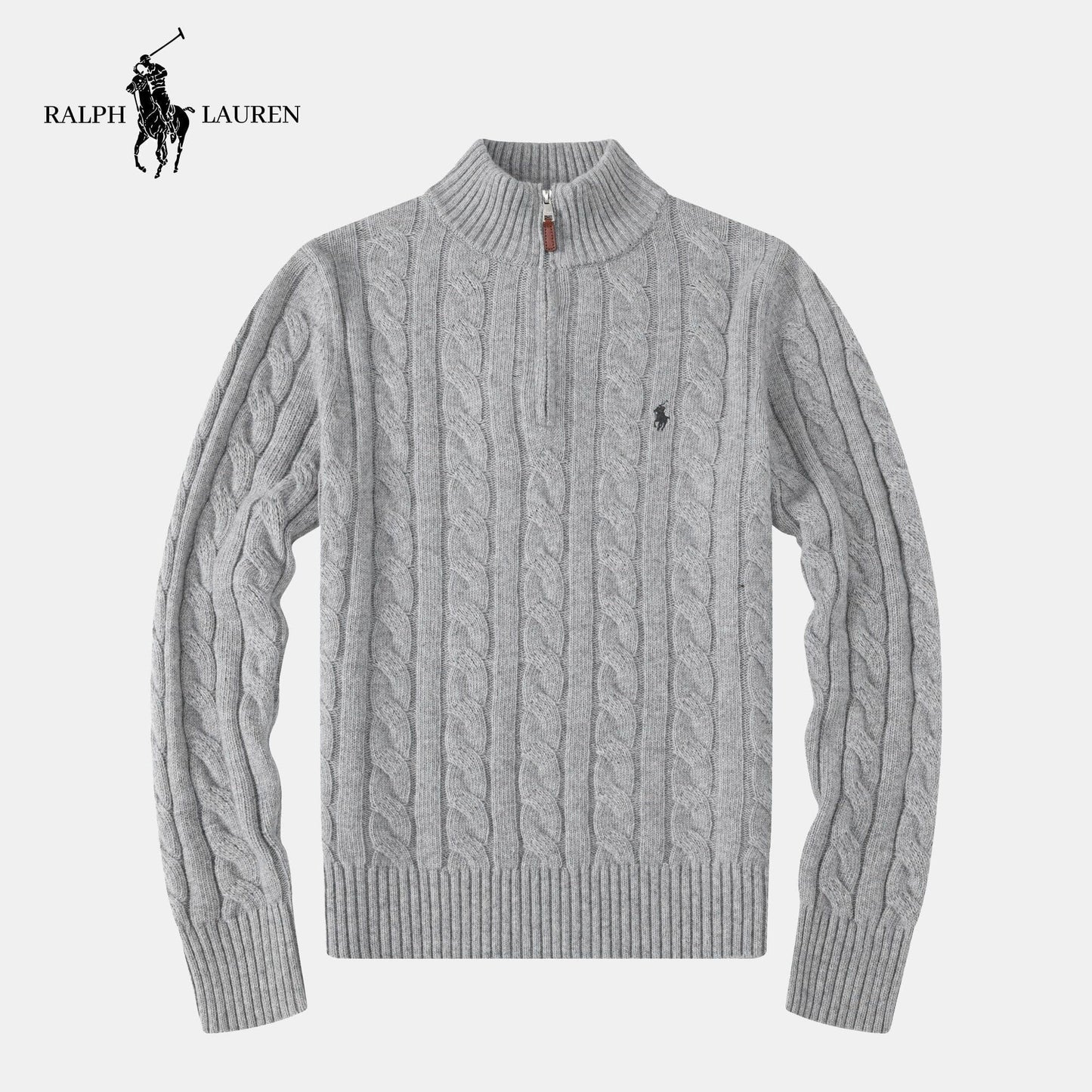Cashmere Cable Sweater (CLEARANCE) Parijan Subtle Gray M