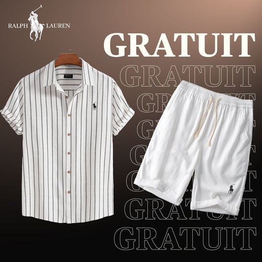 Pack: Signature Shirt + Free Shorts Parijan White Royale S