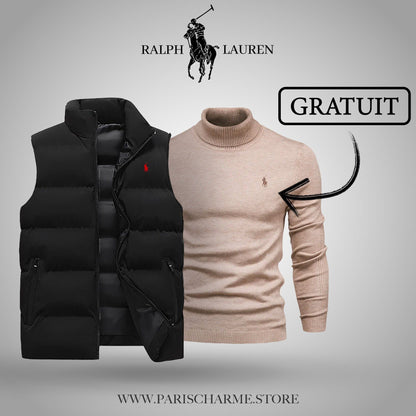 Vest + Free Sweater (CLEARANCE) Parijan Black Beige M
