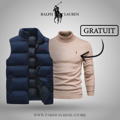Vest + Free Sweater (CLEARANCE) Parijan Blue Beige M