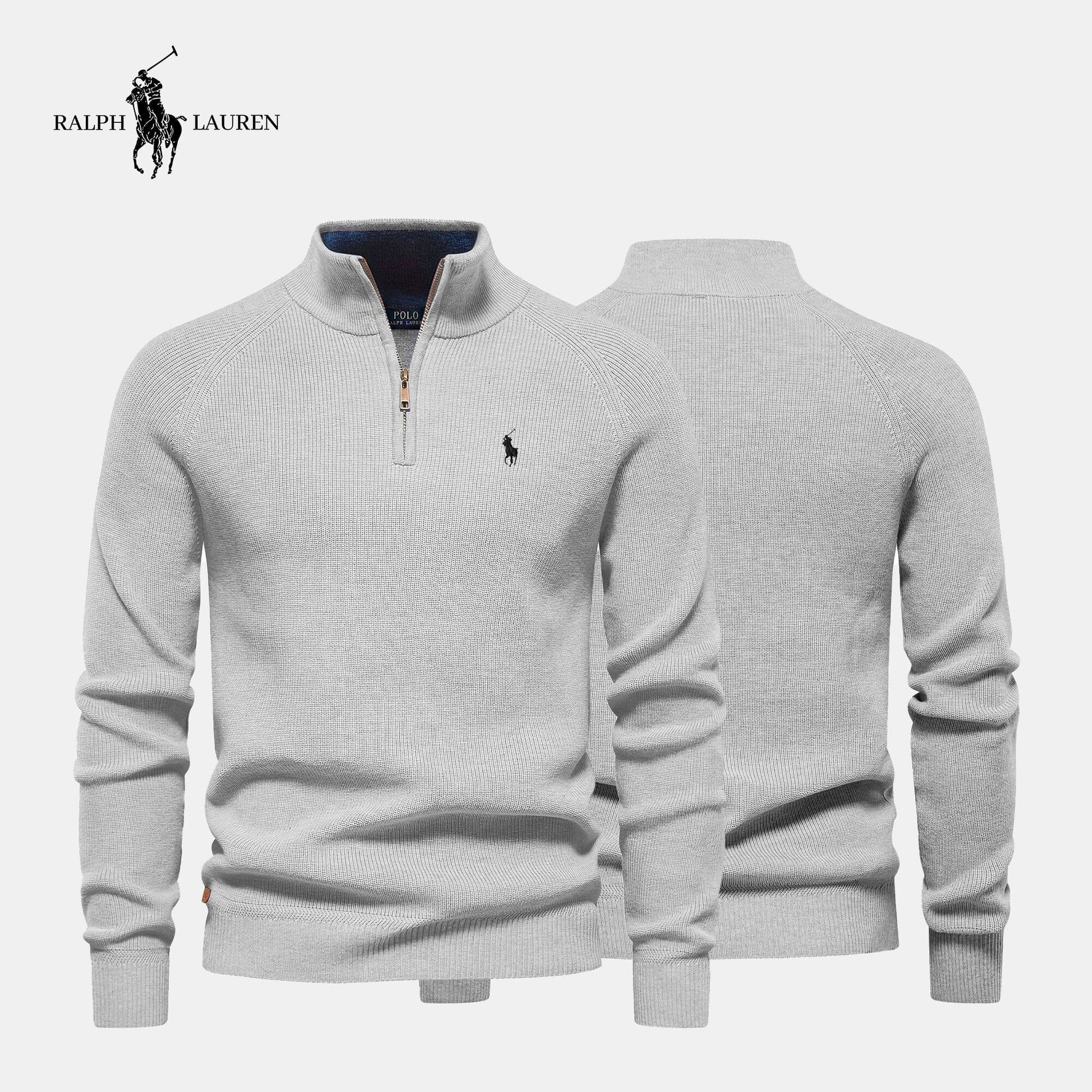 Zip Neck Sweater (CLEARANCE) Parijan Gray S