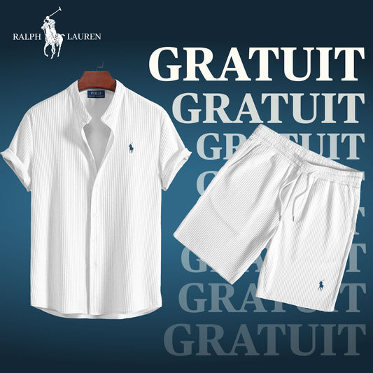 SUMMER OFFER (BUY A SHIRT = GET A FREE SHORT) Parijan White S
