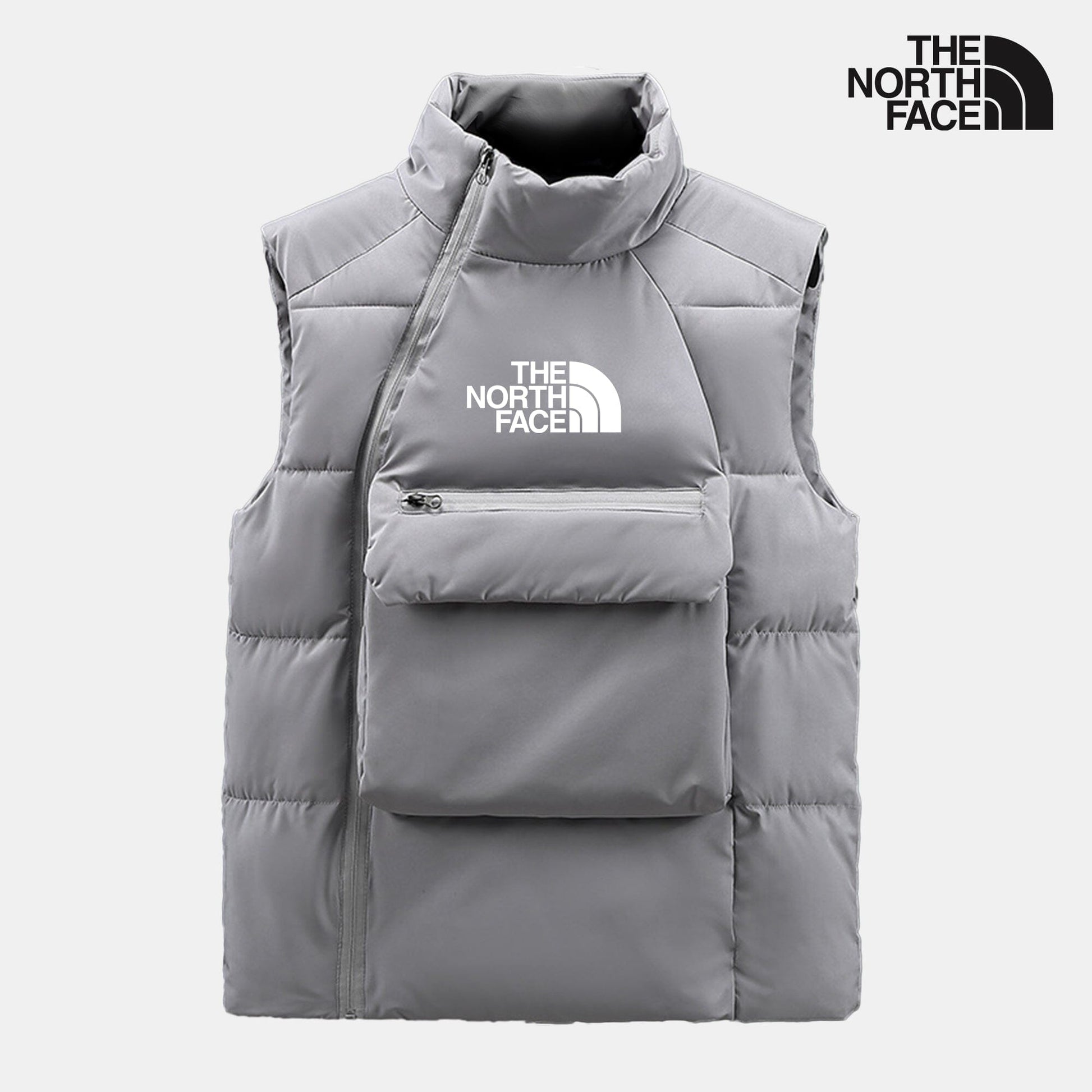 TNF Quilted Vest Parijan Gray M